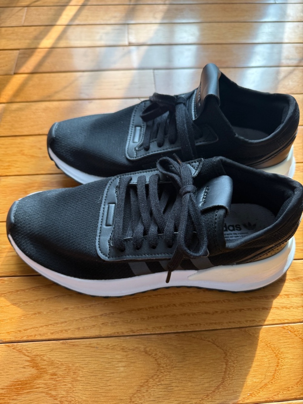 adidas Black and White Runner Sneakers